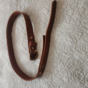 Billykirk Unisex Hand Made Brown Leather Belt